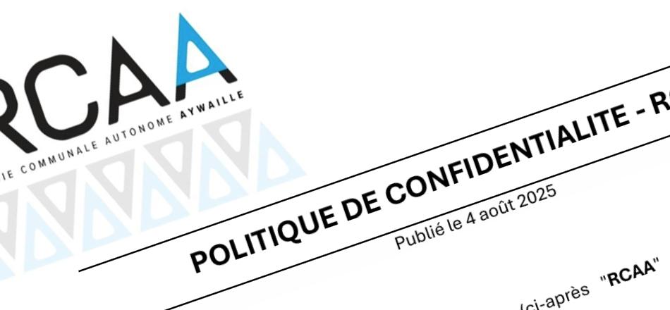 Notre politique de confidentialité