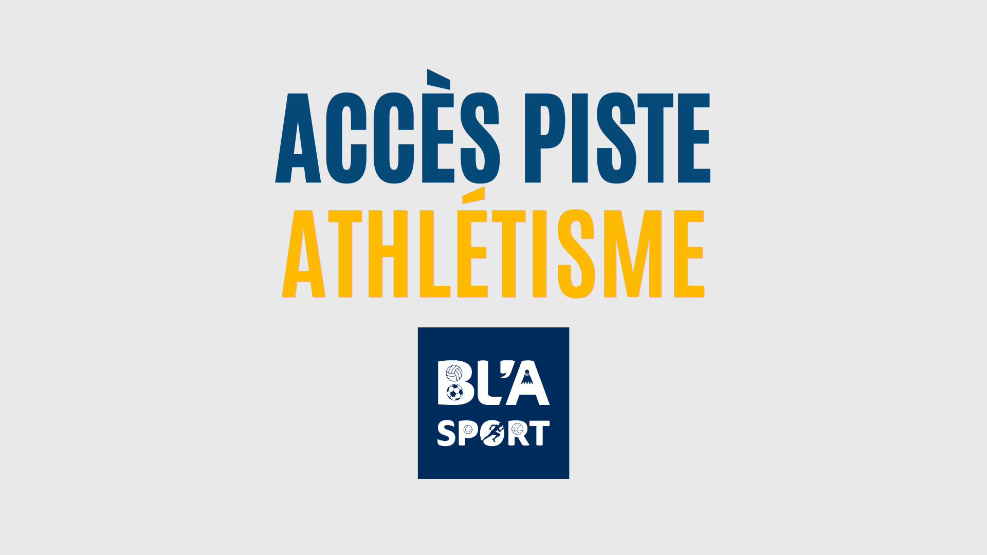 Accès à la piste d'athlétisme