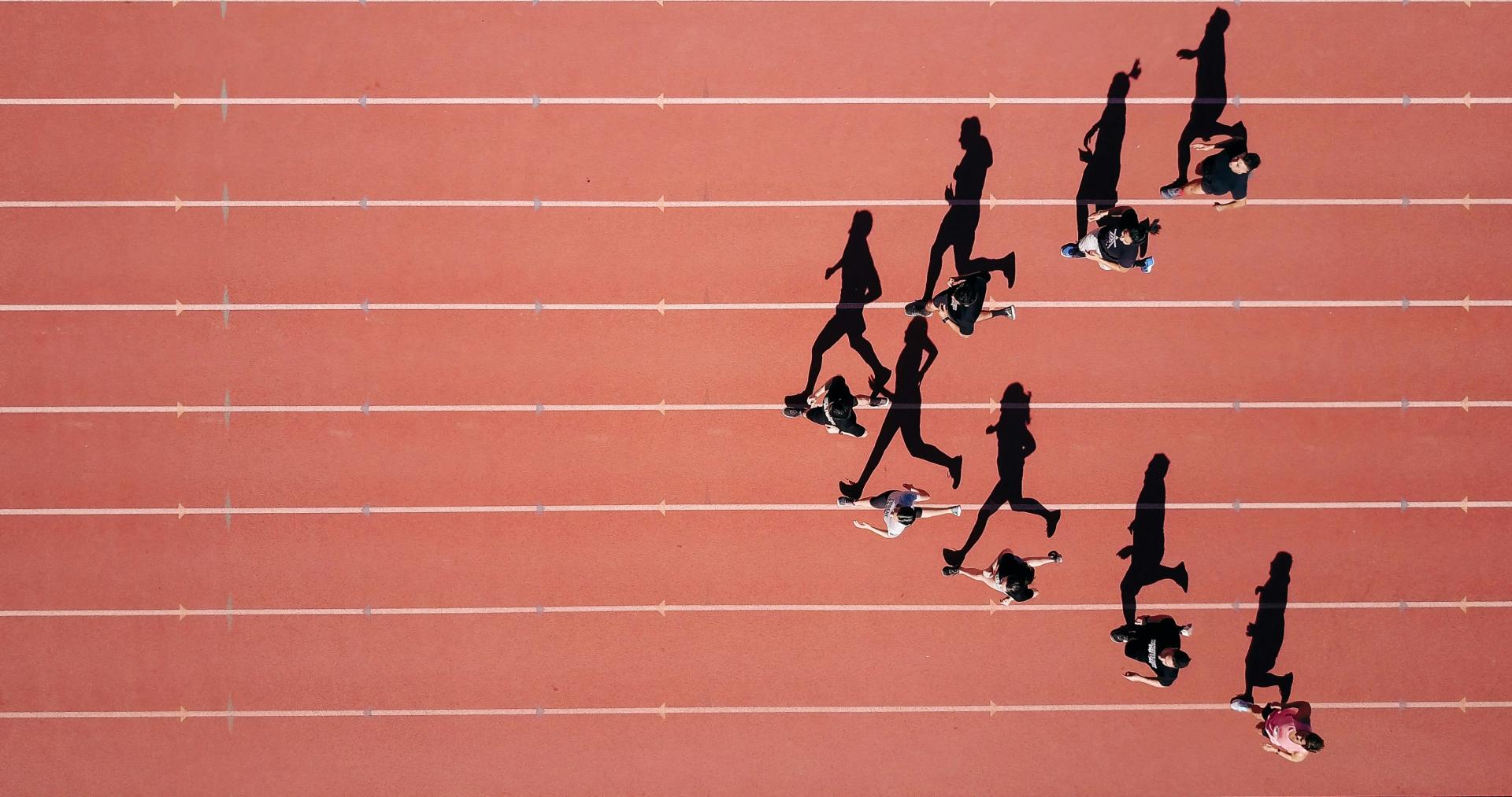Accès à la piste d'athlétisme